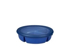 Mepal Cirqula Bento Bowl 3-vaks Kunststof Vivid Blue