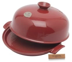 Emile Henry La Cloche Broodbakpan ø 28 Cm Aardewerk Rood