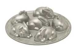 Nordic Ware Bakvorm 'Baby Bunny' 6 Stuks ø 30 Cm Aluminium G