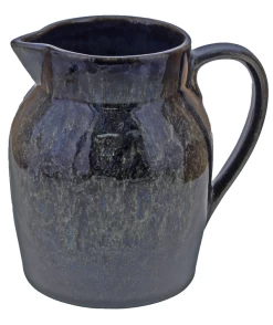 Oldenhof 1821 Hazelnut Karaf 1 Liter Aardewerk Spikkelblauw