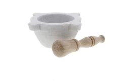 Marmotecnica Vijzel Met Houten Stamper ø 10 Cm Marmer