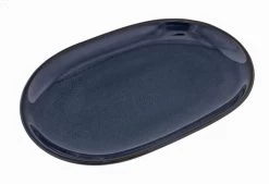 Oldenhof 1821 Ovale Serveerschaal ø 23 X 16 Cm Aardewerk Blauw