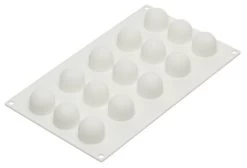 Silikomart Professional Bakvorm Mini Truffels ø 3,2 Cm Silicone Wit