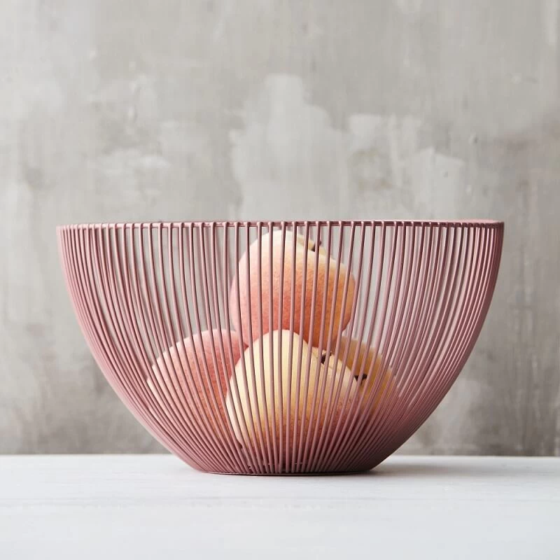 Point-Virgule Wire Fruitmand ø 25 Cm Oudroze - Afbeelding 2