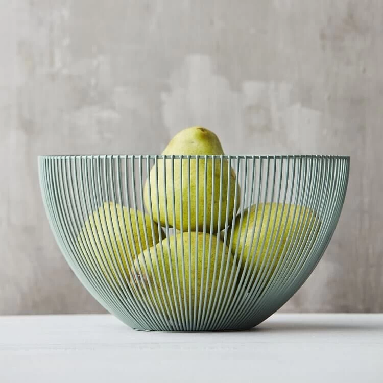 Point-Virgule Wire Fruitmand ø 25 Cm Saliegroen - Afbeelding 2