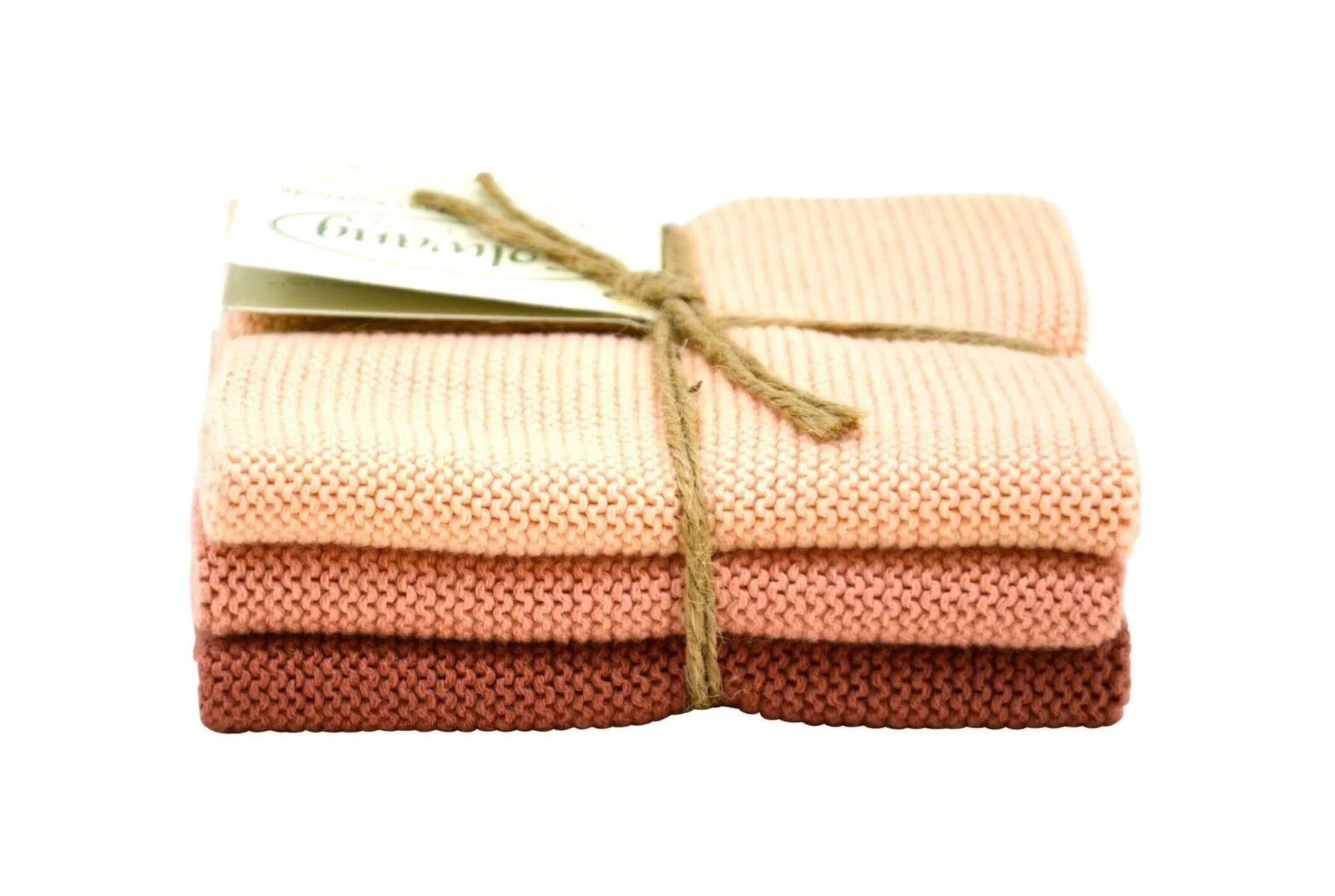 Solwang Design Vaatdoekjes 25 X 25 Cm Katoen Peach 3 Stuks