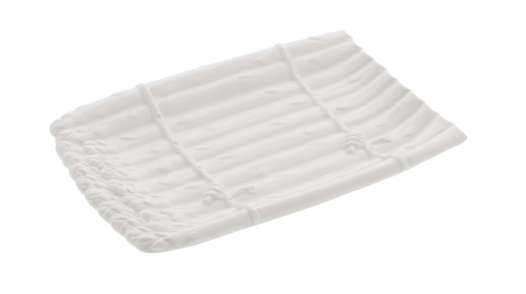 Oldenhof Aspergeschaal 25 X 17 Cm Aardewerk Wit