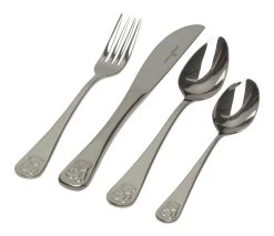 Van Kempen & Begeer Junior Beer Kinderbestek Rvs 4-delig