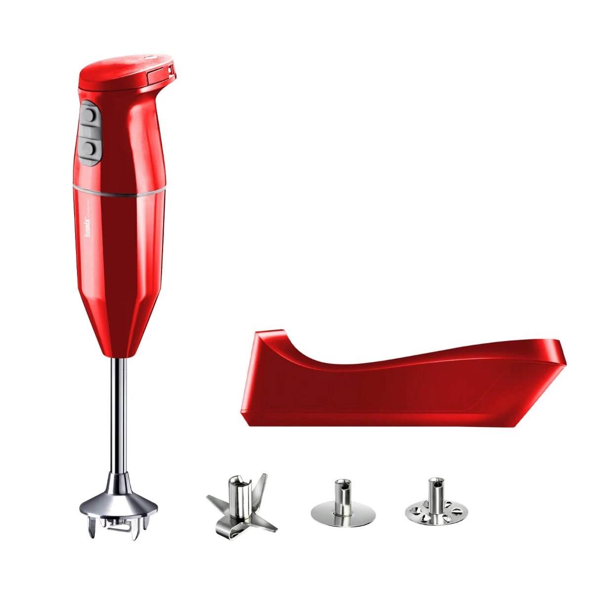 Bamix Cordless Plus Draadloze Staafmixer 34 Cm Rood - Afbeelding 2