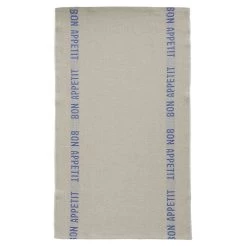 Charvet BON APPETIT Theedoek 75 X 45 Cm Linnen Blauw/beige