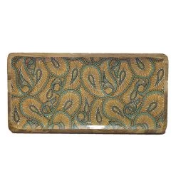 By Room Dienblad 46 X 23 Cm Mangohout Orange Paisley