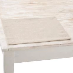Charvet PEPITE Placemat 48 X 35 Cm Linnen Lichtbeige