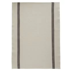 Charvet PIANO Theedoek 52 X 75 Cm Linnen Naturel Met Donkere Streep