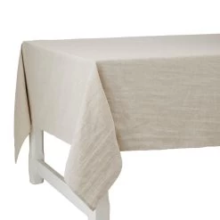 Charvet PRIMO Tafelkleed 180 X 280 Cm Linnen Effen Beige