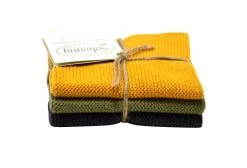 Solwang Design Vaatdoekjes 25 X 25 Cm Katoen Dark Mix 3 Stuks