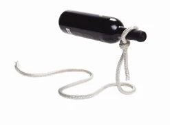 Peleg Lasso Wijnfleshouder Touw/metaal Wit