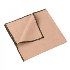 Haomy Letia Tafelloper 50 X 145 Cm Linnen Kaneelbruin