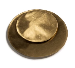 Oldenhof Hammered Brass Kaarsenplateau ø 15 Cm Goudkleurig