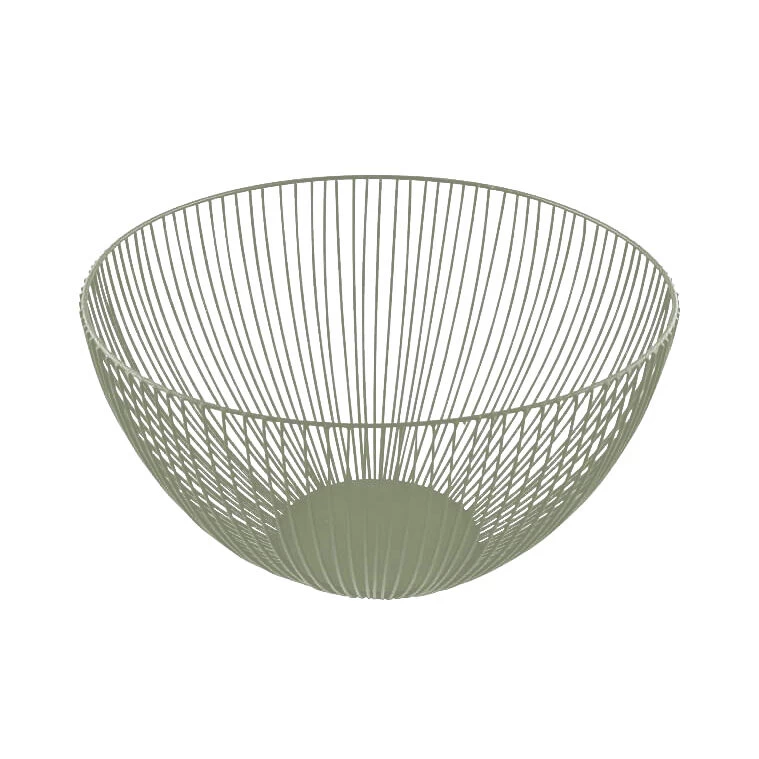 Point-Virgule Wire Fruitmand ø 25 Cm Saliegroen