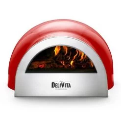 Delivita Houtgestookte Oven 65 X 59 X 39 Cm Chili Red