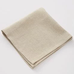 Charvet PEPITE Servet 45 X 45 Cm Linnen Lichtbeige
