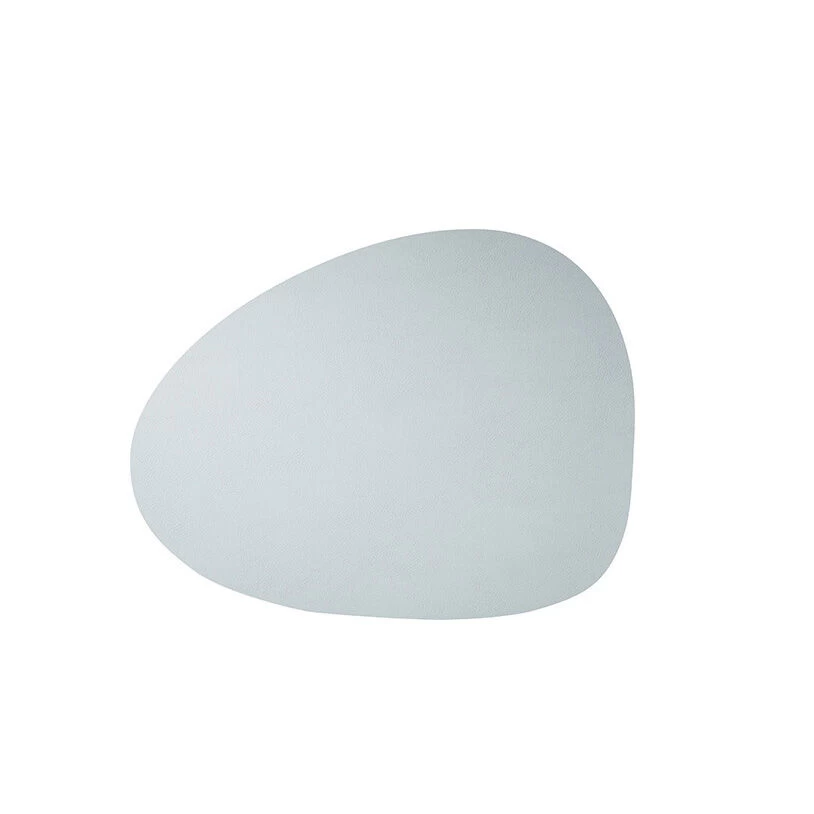 Finesse Skin Natur Pebble Placemat 40 X 46 Cm Leer Icy Grey