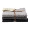 Solwang Design Vaatdoekjes 25 X 25 Cm Katoen Steel Grey Combi 3 Stuks